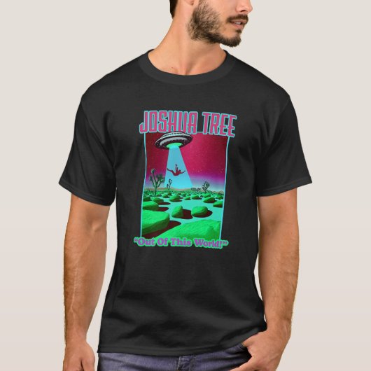 T-shirt Joshua Tree De Ce Monde Drôle Alien Enlèvement (Devant)