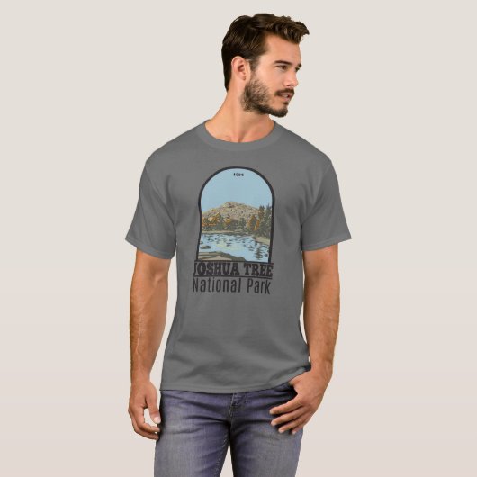 T-shirt Joshua Tree National Park Barker Dam Californie (Devant entier)