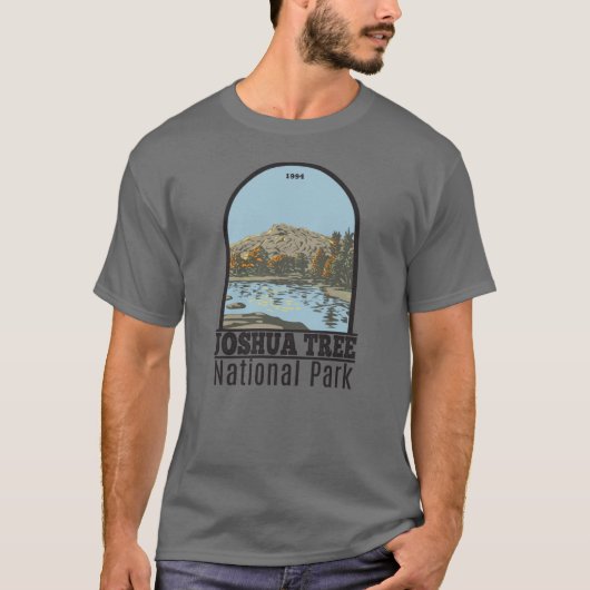T-shirt Joshua Tree National Park Barker Dam Californie (Devant)