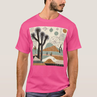 T-shirt Joshua Tree National Park Line Randonnée Vintage
