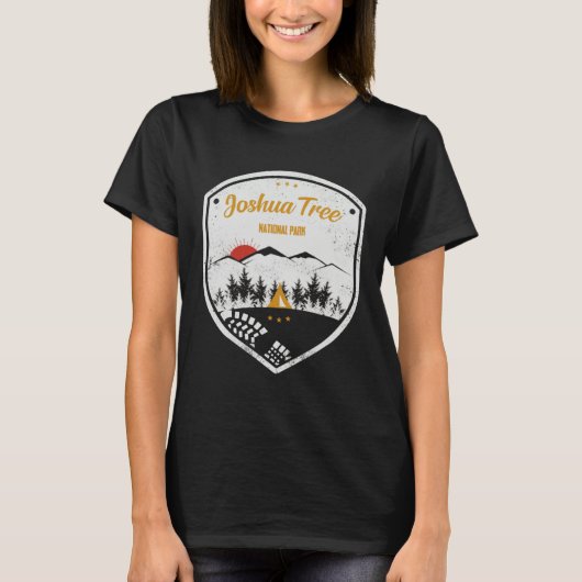 T-shirt Joshua Tree National Park Retro Souvenir (Devant)