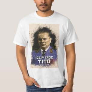 T-shirt Josip Broz Tito 1892 - 1980 SFRJ Portrait couleur