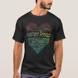 T-shirt Jote Assistant Principal Tie Dye Heart Revenir À S