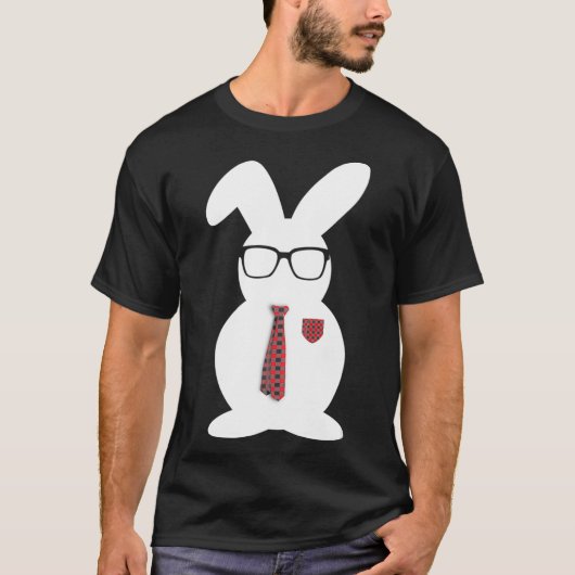 T-shirt Jote Bunny Bow Cravate Pâques (Devant)