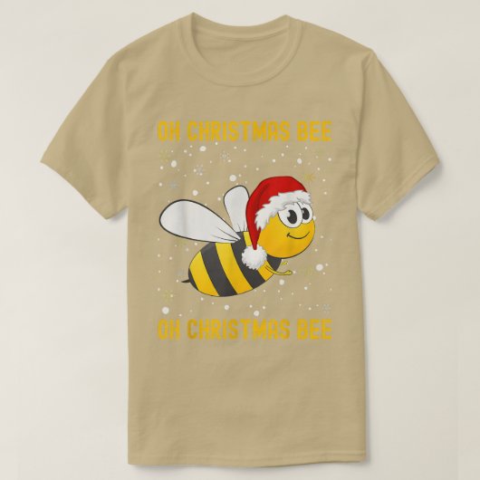 T-shirt Jote Christmas Bumble Bee Oh Christmas Tree Joke S (Design devant)