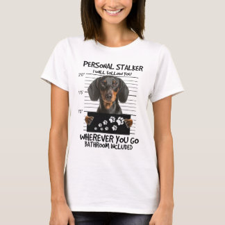 T-shirt Jote Dachshund Chien Empreinte de patte Funny T-Sh