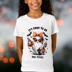 T-Shirt Jote Éffrayante Fille Fantôme Halloween