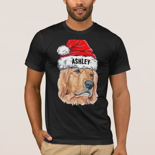 T-shirt Jote Golden extracteur Casquette de Noël Chien Big (Devant)