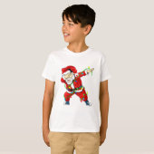 T-shirt Jote Père Noël Dabbing Lights Christmas Boy T-Shir (Devant entier)