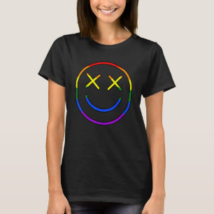 T-shirt Jote Rainbow Face Gay Lgbtq Pride Mois Supporter