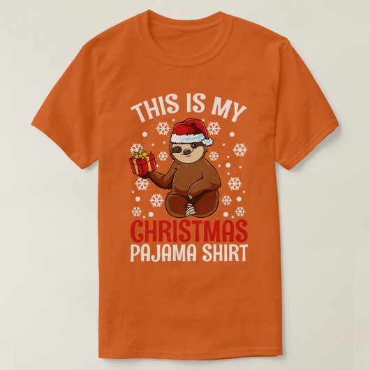T-shirt Jote Sloth C'est mon cadeau de Pyjama de Noël T (Design devant)