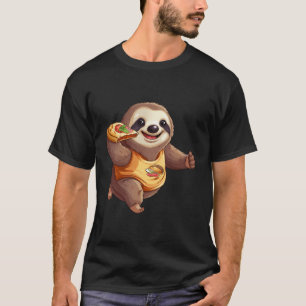 T-shirt Jote Sloth Jogger Jogging Pizza Slice