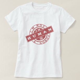 T-shirt jouant Je ne suis pas un robot, je suis hu