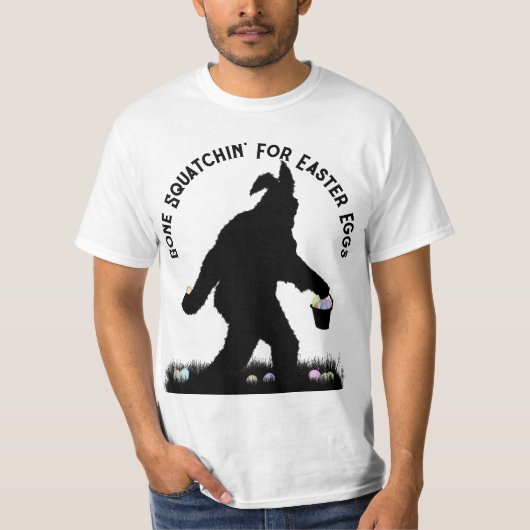 T-shirt Joue À La Squatchine Pour Pâques (Devant)