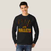 T-shirt Joue avec des maillets (Devant entier)
