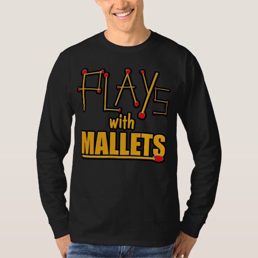 T-shirt Joue avec des maillets (Devant)