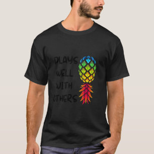 T-shirt Joue bien avec les autres style de vie échangiste