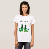 T-shirt Joue-Le ! Leprechaun Jambes Et Bottes (Devant entier)