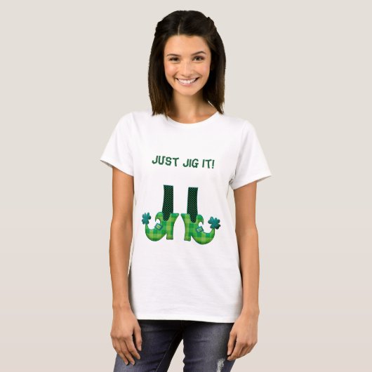 T-shirt Joue-Le ! Leprechaun Jambes Et Bottes (Devant entier)