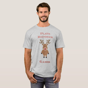 T-shirt Joue Reindeer Jeux de Noël Tee