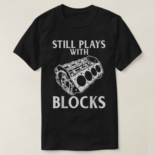 T-shirt Joue toujours avec Blocks Repair Mechanic (Design devant)