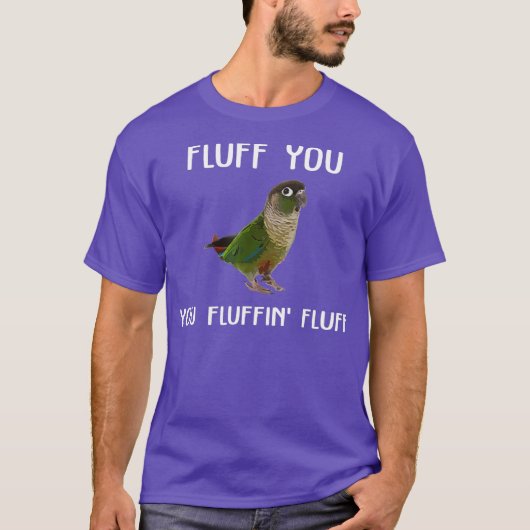 T-shirt Joue verte Conure Liquide Vous Conure Parrot Oisea (Devant)
