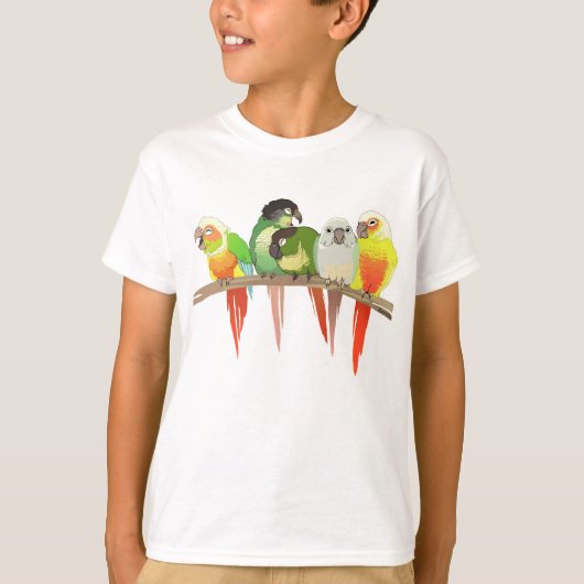 T-shirt Joue verte Conures (Devant)