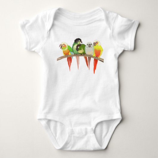 T-shirt Joue verte Conures (Devant)