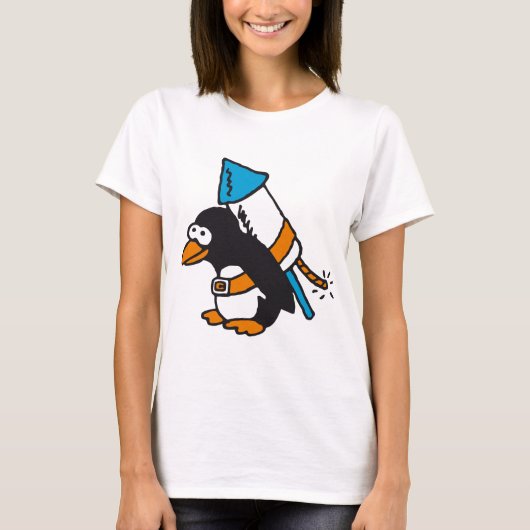 T-shirt jouent du rock penguin (Devant)
