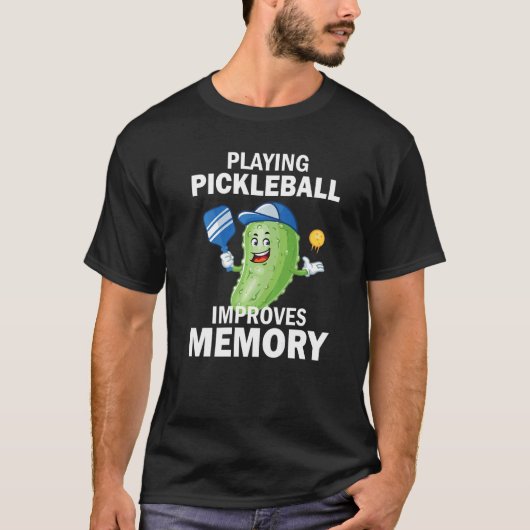 T-shirt Jouer à Pickleball améliore Memory Dink Player Pu (Devant)
