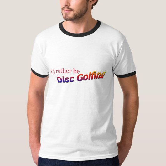 T-shirt jouer au golf de disque (Devant)