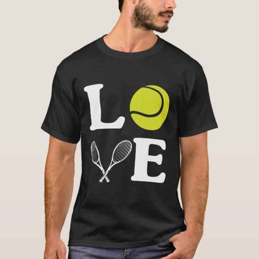 T-shirt jouer au tennis (Devant)