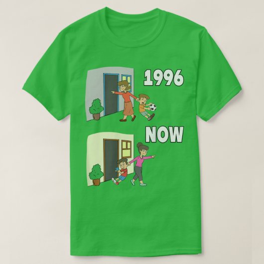 T-shirt Jouer aujourd'hui à l'époque éducation de mémoire  (Design devant)