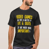T-shirt Jouer aux jeux vidéo PC Console Gamer Geek 1 (Devant)