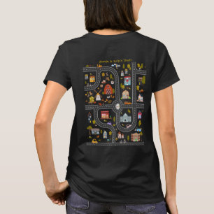 T-shirt Jouer aux voitures sur le dos de maman