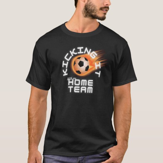 T-shirt Jouer avec mon équipe de base de football (Devant)