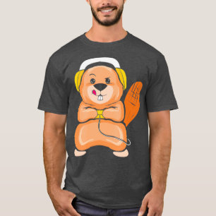 T-shirt Jouer Beaver Lover Funny Gamer Cadeau pour la vid