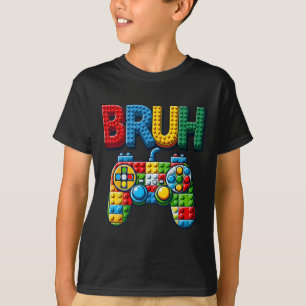T-shirt Jouer Blocs de Construction Mec Dire Garçons Joueu