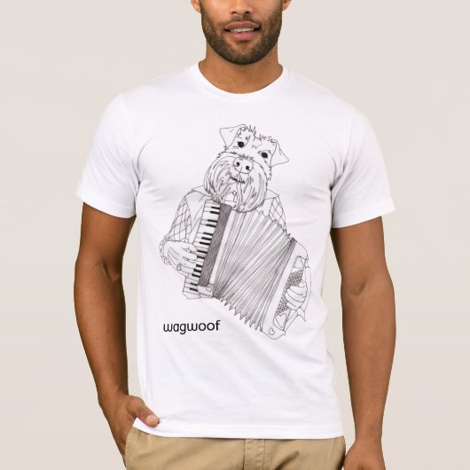 T-shirt Jouer de la musique pour des os ! (Devant)