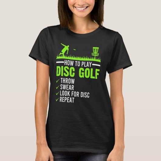 T-shirt Jouer Disque Golf Frisbee Disque Golfer Humour Gol (Devant)