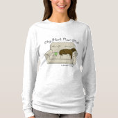 T-shirt jouer dur repos bien (Devant)