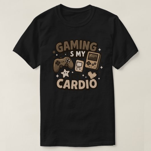 T-shirt Jouer est mon cardio (Design devant)