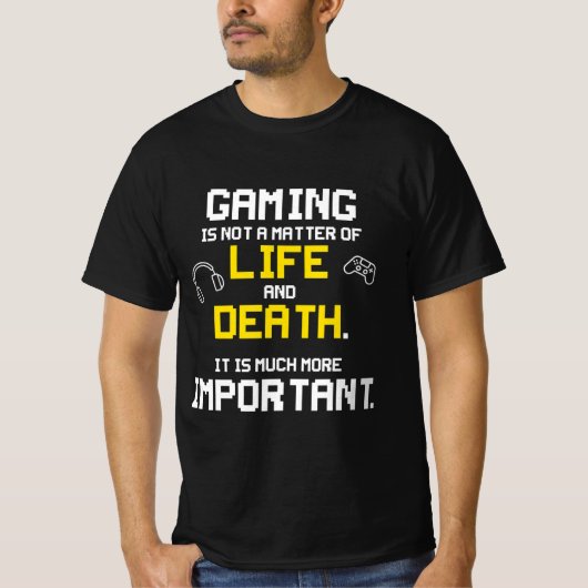 T-shirt Jouer Jeux Vidéo amusant PC Console Geek (Devant)