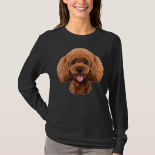 T-shirt Jouer Jouet Poodle visage Chien drôle
