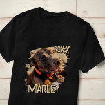 T-shirt Jouer moderne simple Grunge Personnalisé Photo pou<br><div class="desc">Ce design simple et classique est composé de typographie serif et d'ajouter une photo personnalisée de votre animal de compagnie.</div>