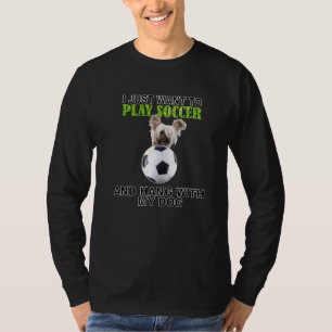 T-shirt Jouer Soccer Hang W Chien Chinois Crested