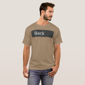 T-shirt Jouer sur Dads Back Mat Road Race Track ON Back (Devant entier)