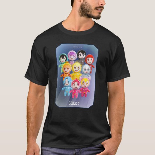 T-shirt Jouer Tee Pour Joueur Avec Mini Mystery Space Squa (Devant)