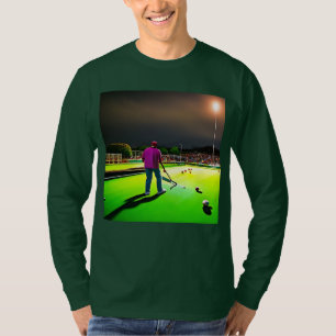 T-shirt Jouer Twilight Lawn Bowls, Long Sleeve Tee