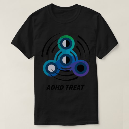 T-shirt Jouet à orage de rotation Main Spinner TDAH Sensib (Design devant)